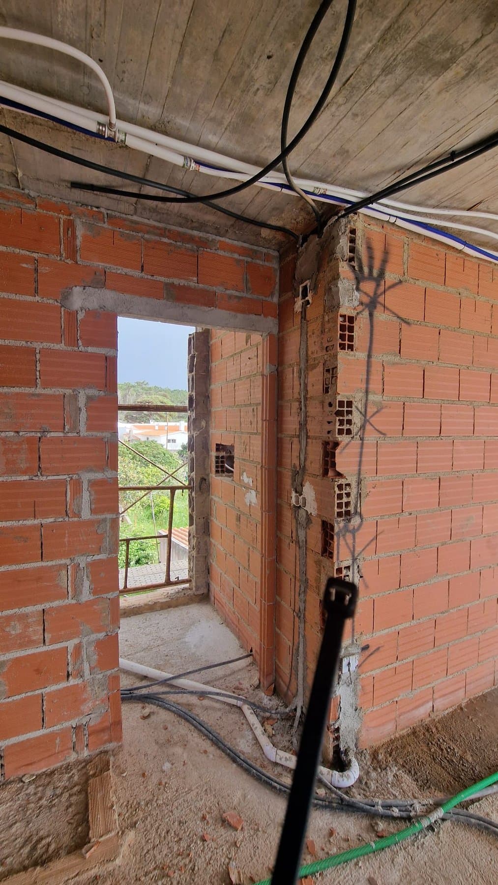 Percurso dos ductos até ao quadro geral